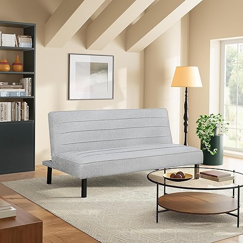 Serta Marcel - Sofá cama convertible, color gris claro