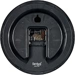 Bernhard Products Black Wall Clock Silent Non Ticking,12 Inch Quality Quartz Battery Operated Round Easy to Read Home/Office/Kitchen/Classroom/School Clock Sweep Movement (12 Inch)