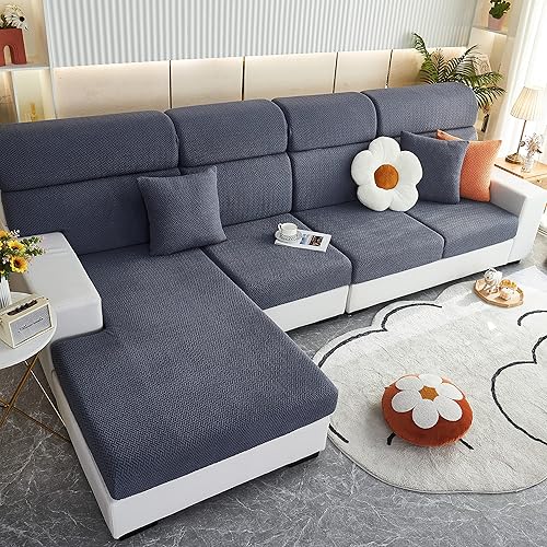 Nolaninterior - Fundas de sofá mágicas para sofá, fundas universales elásticas para sofá mágica, fundas antideslizantes en forma de L BL003 (gris