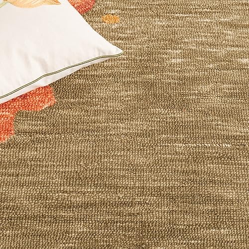 Miniatura 4 de MARTHA STEWART x SAFAVIEH MSR4871B - Tienda de campaña para cachorros de 5 x 8 pies, hecha a mano, alfombra de lana floral Marfil,Tienda de campaña