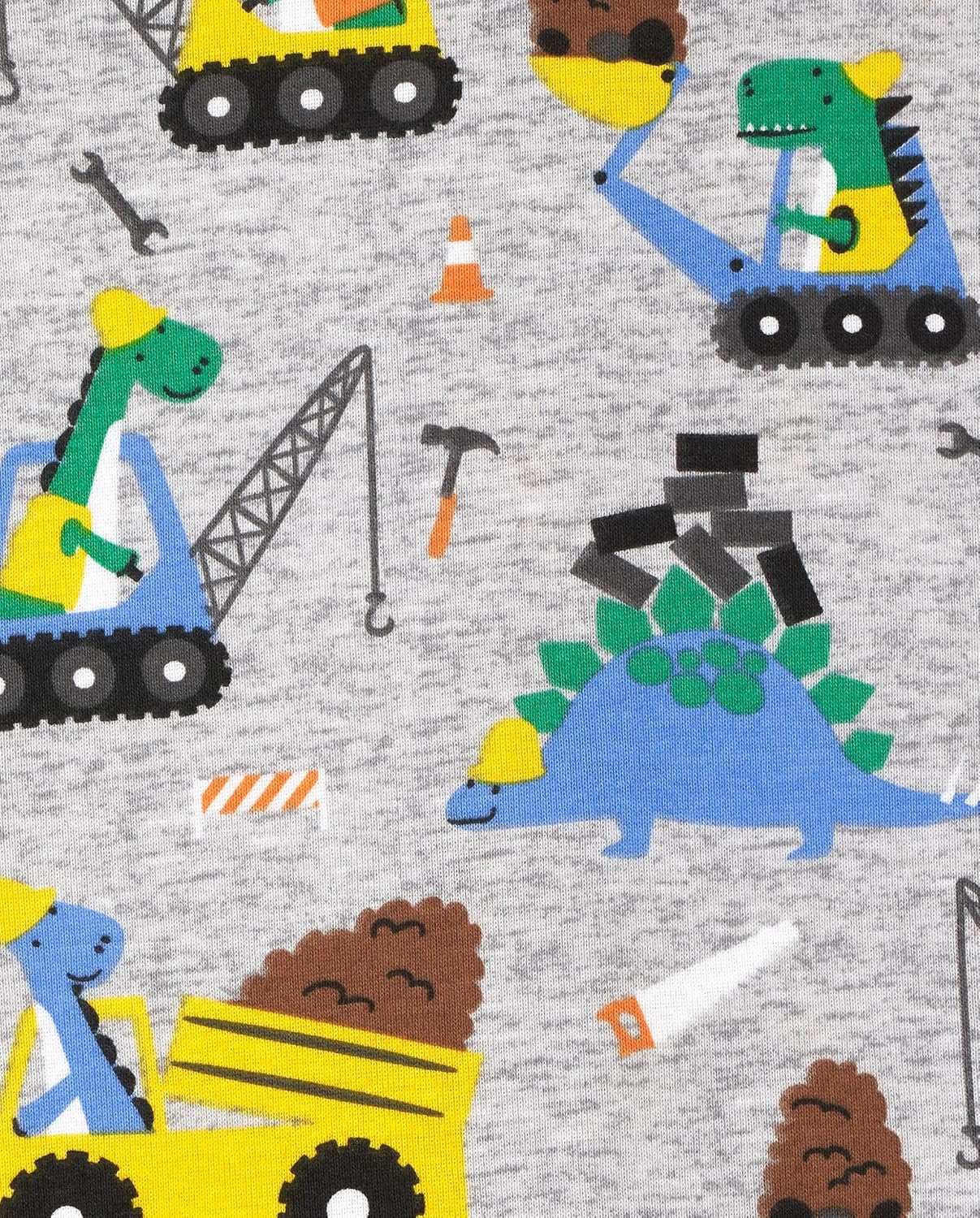 The Children'S Place Baby-Boys And Toddler Long Sleeve 100% Cotton Zip-Front One Piece Footed Pajamas - Image 3