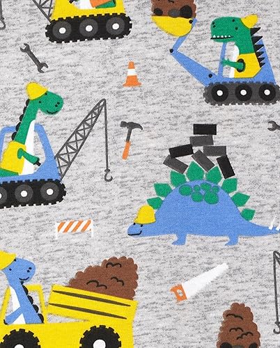 Miniatura 3 de The Children'S Place Pijama de una pieza de manga larga 100% algodón con cremallera frontal para bebés y niños pequeños