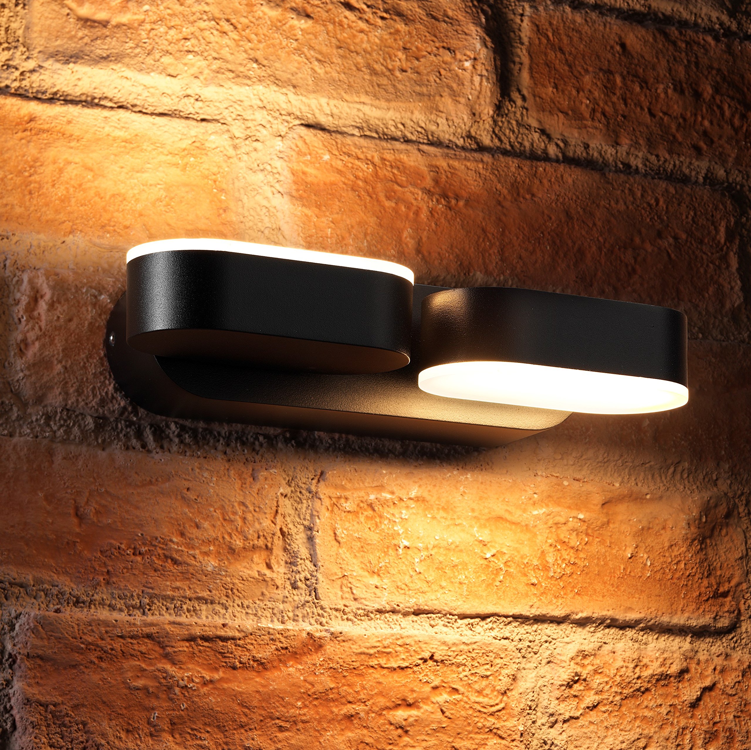 Auraglow Light 13W Indoor/Outdoor Integrated Twin Led Up & Down Swivel Rotating Wall