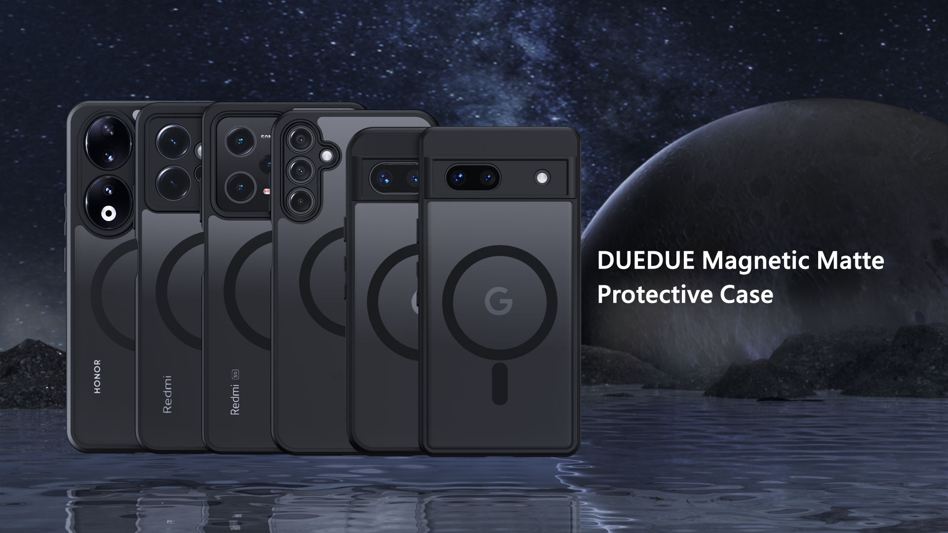 Custodia Magnetica DUEDUE Per Xiaomi Poco X7 Pro/Redmi Turbo 4, Con MagSafe, Ultra-sottile In TPU Nero Opaco