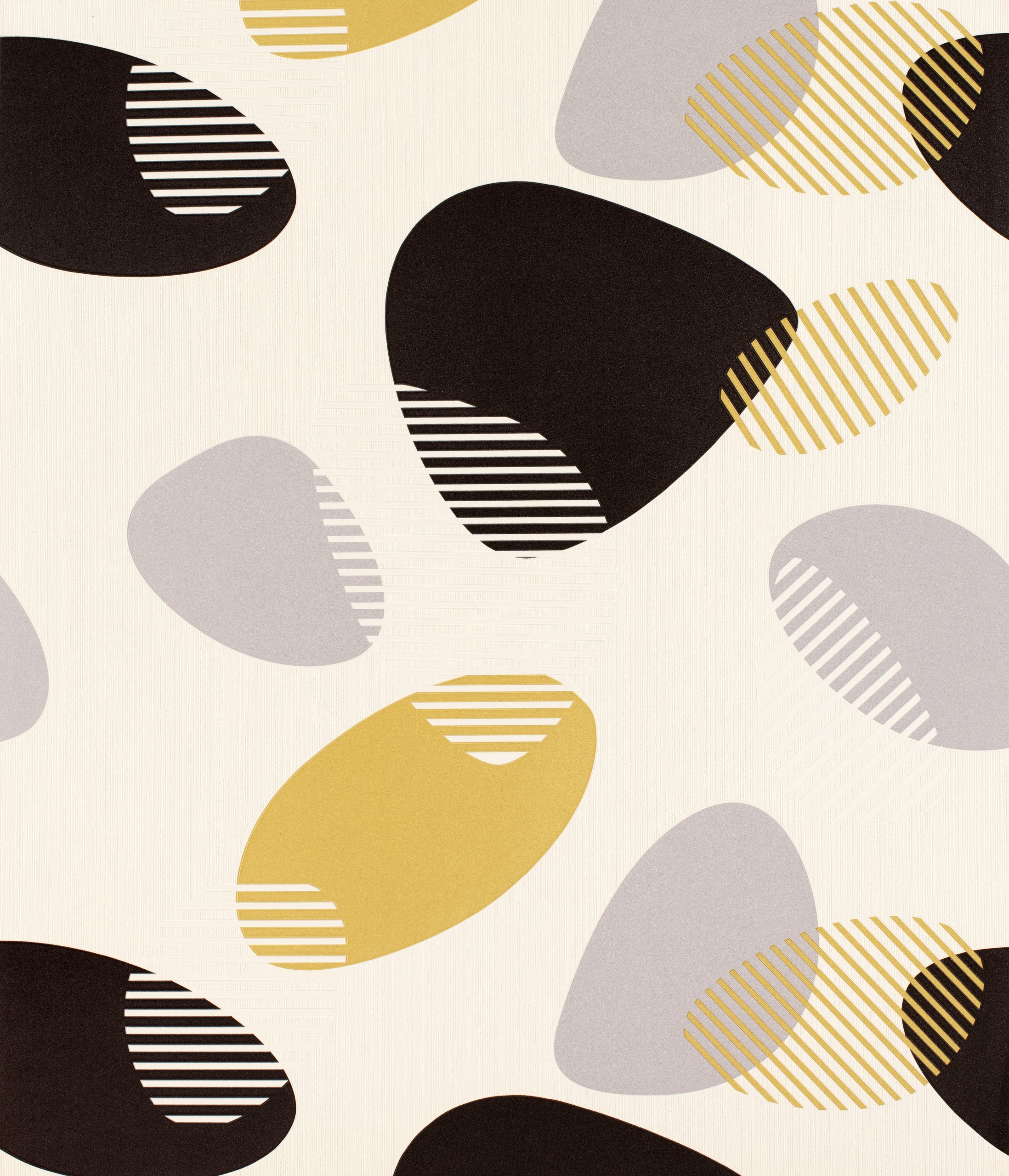 Designer 70cm Vinyl Wallpaper Sample - Serenity Stones (Pebbles in Lime)