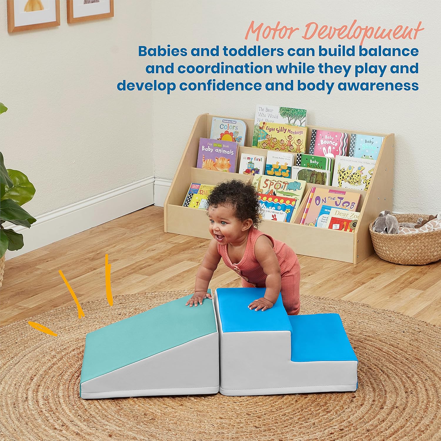 Hot Deals ECR4Kids SoftZone Junior Little Me Play Climb and Slide - Indoor Active Play Structure for Babies and Toddlers - Soft Foam Play Set, Contemporary (2-Piece) Buy 1 get 1 🔥 ECR4Kids SoftZone Junior Little Me Play Climb and Slide - Indoor Active Play Structure for Babies and Toddlers - Soft Foam Play Set, Contemporary (2-Piece)