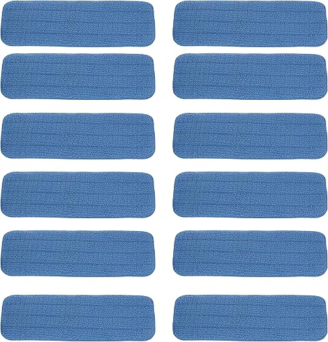 Miniatura 2 de Repuesto de almohadilla giratoria de microfibra para limpieza en seco y húmedo, lavable, limpia la suciedad y el polvo, paquete de 12 unidades de 16