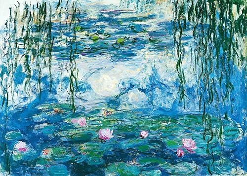 Monet - Rompecabezas de nenúfares de 1000 piezas, 27.56 x 19.69 pulgadas, juego educativo, desafío para adultos
