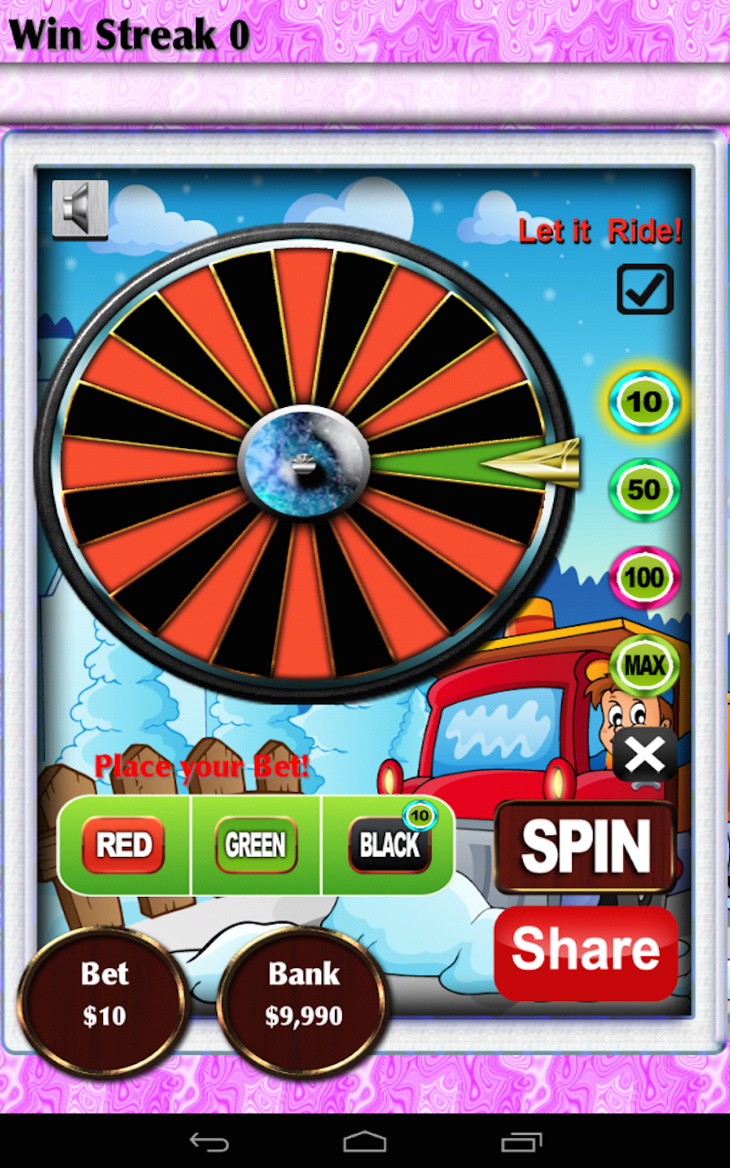 Roulette Snow Plow App on Amazon Appstore