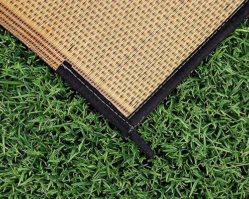 Miniatura 6 de Camco 42823 - Tapete para toldo de autocaravana para exteriores con bolsa de almacenamiento, 9 pies x 12 pies, el accesorio perfecto para exteriores