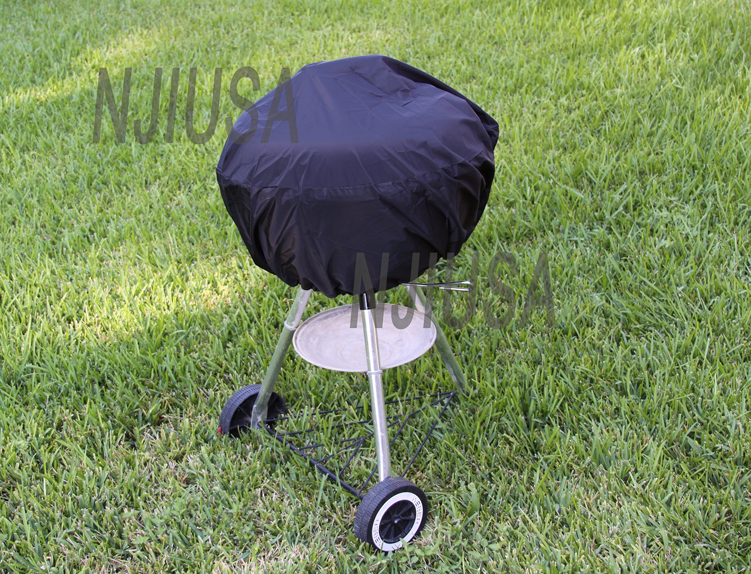 FOXCUP Round Charcoal Kettle BBQ Grill 26 - 31 Diameter EZ Use Cover w/ Drawstring:New by WW shop