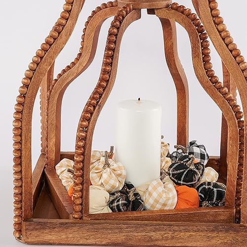 Miniatura 5 de Mud Pie Juego de 24 calabazas de otoño, multicolor, 2.5 x 2 pulgadas de diámetro, lona y algodón