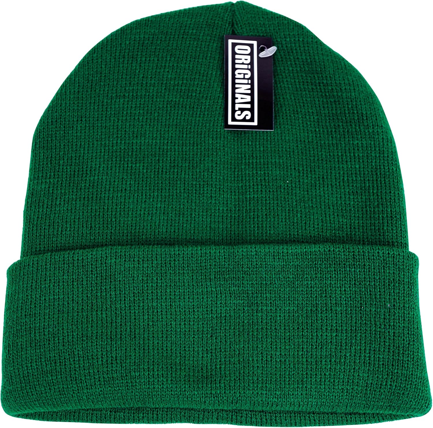 Plain green beanie Clearance