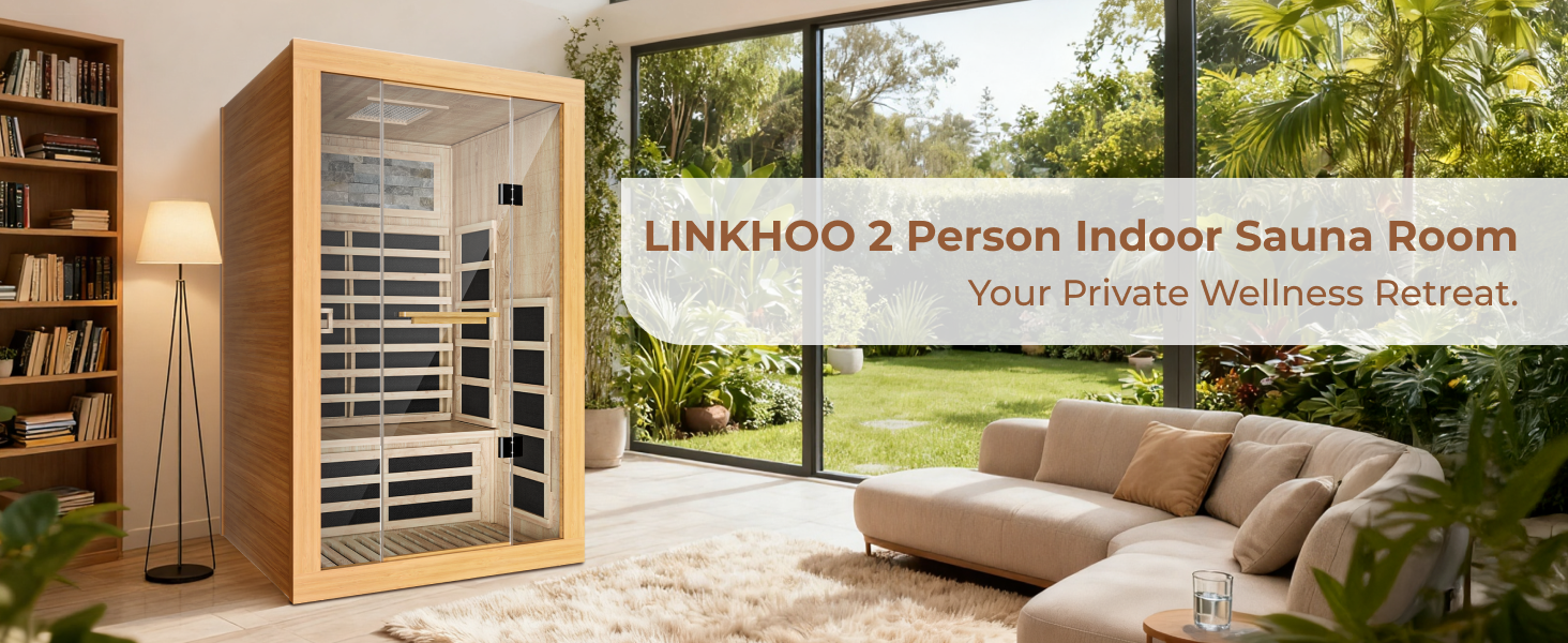 Amazon.com : 2 Person Far Infrared Sauna, Outdoor Sauna Red Cedar