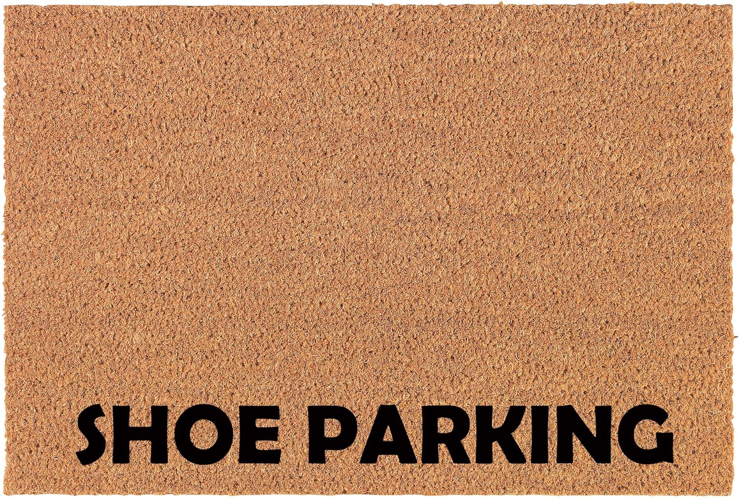 Coir Doormat Front Door Mat New Home Closing Housewarming Gift Shoe Parking Funny (30 x 18 Standard)