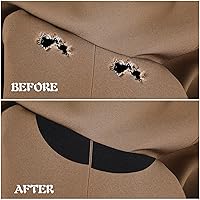 Vista 7 de Augshy 29 piezas de parches de hierro para reparación de ropa 4.9 X 3.7 Pulgadas Parches de hierro para ropa Negro