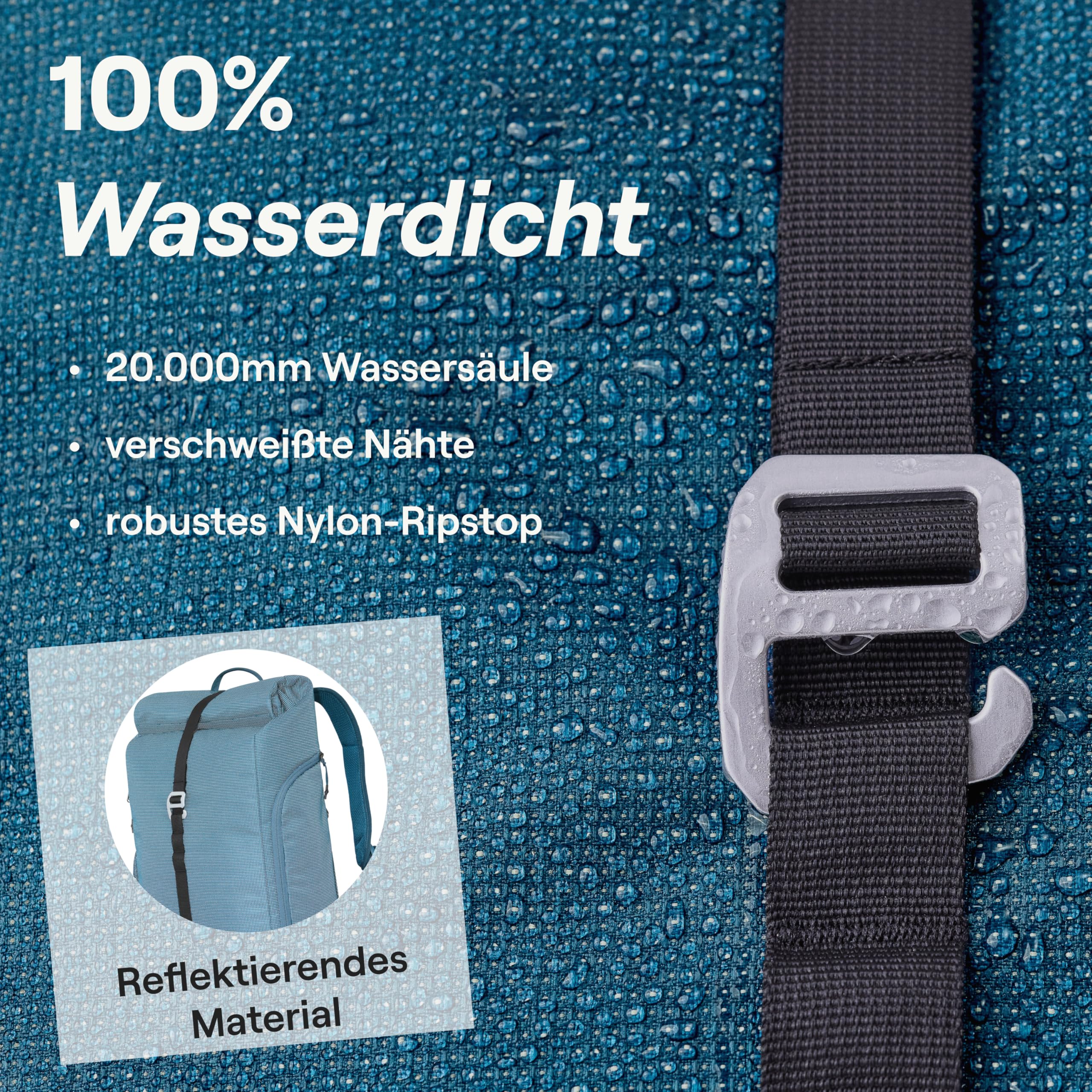 otinga® Flip V2 torba rowerowa, plecak [pojemność 34 l] na każdy bagażnik I stylowa torba na bagażnik z plecakiem – przebudowana w 7 sekund I wodoszczelny plecak rowerowy na bagażnik