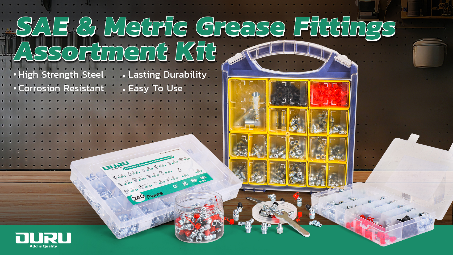 Amazon.com: OURU Grease Fittings Assortment, 120PCS SAE Zerk