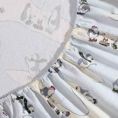 Miniatura 6 de Eddie Bauer - Juego de sábanas de tamaño Queen, de franela de algodón, cepillado para mayor suavidad, acogedora decoración para el hogar (Skating