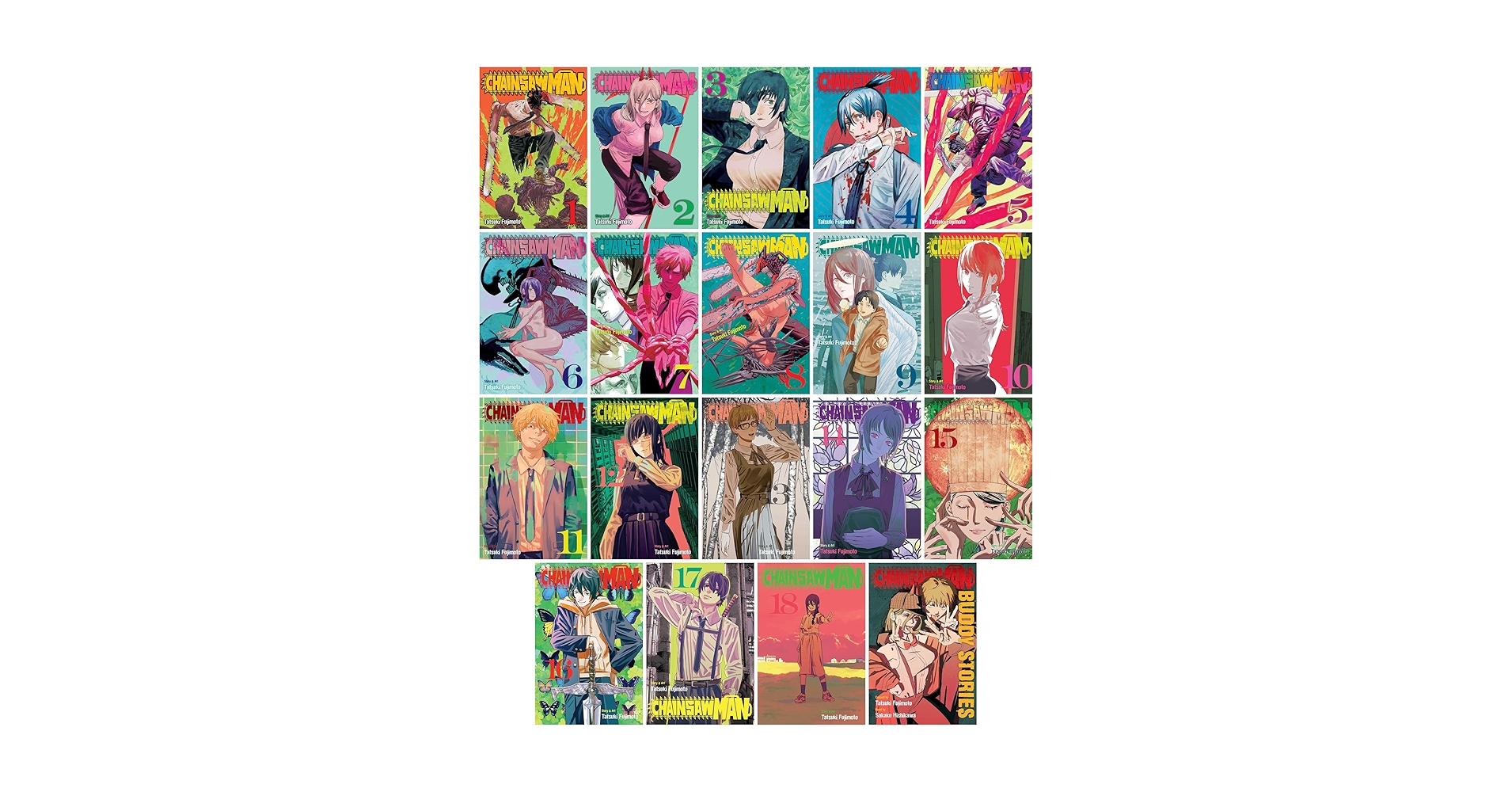 Chainsaw Man Complete Collection (Vol. 1-18 + Buddy Stories