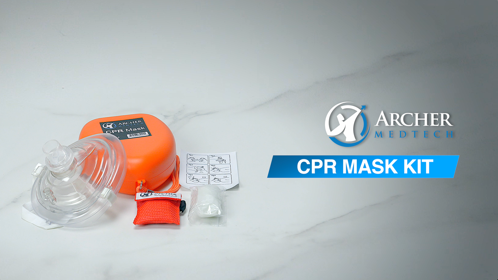 Resuscitation (CPR) Mask With One-way Valve And Rigid Case - View #14