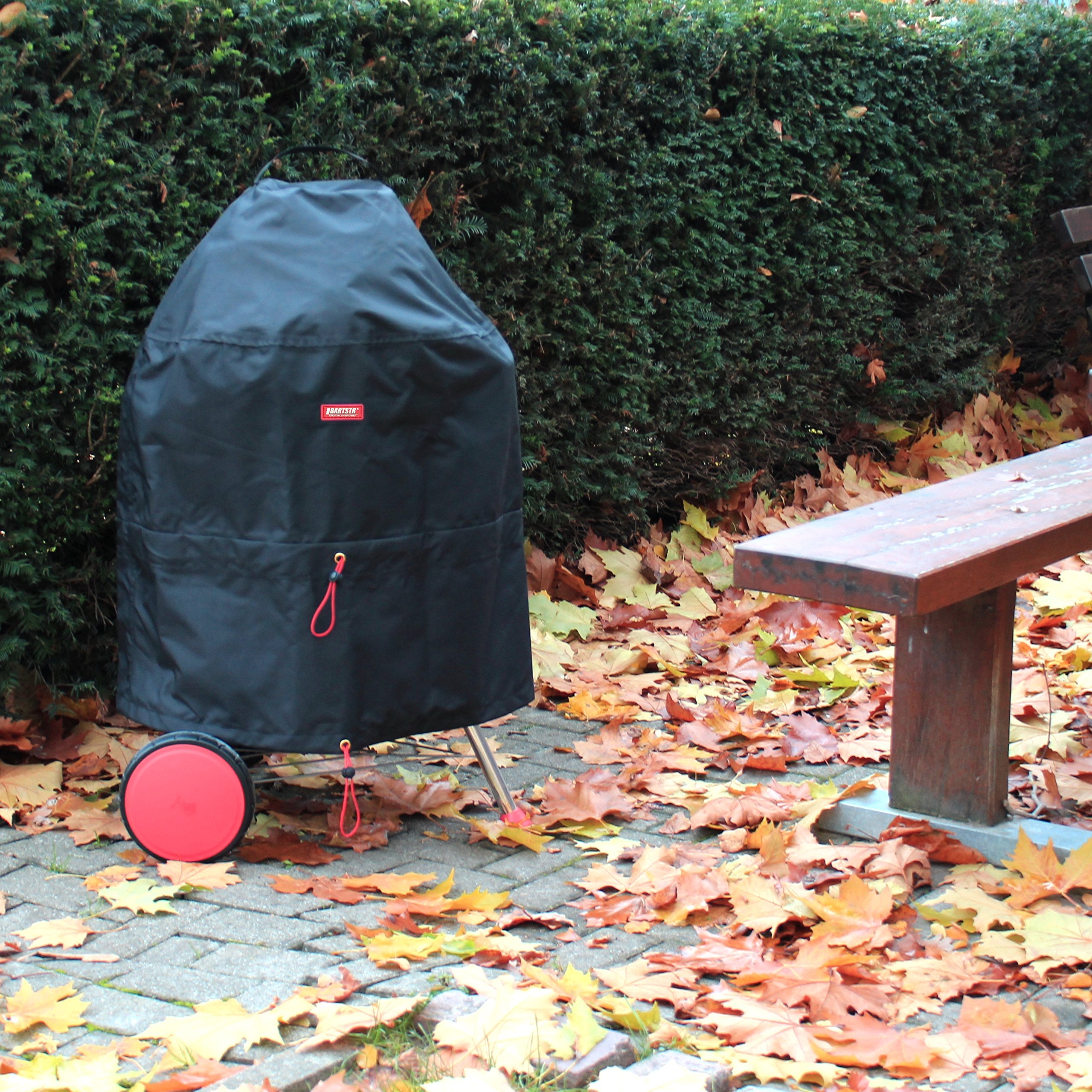 Copertura per barbecue a sfera, resistente alle intemperie, in tessuto Oxford 600D, protezione contro la pioggia e i raggi UV, per barbecue fino a 70 cm, impermeabile, con borsa portaoggetti