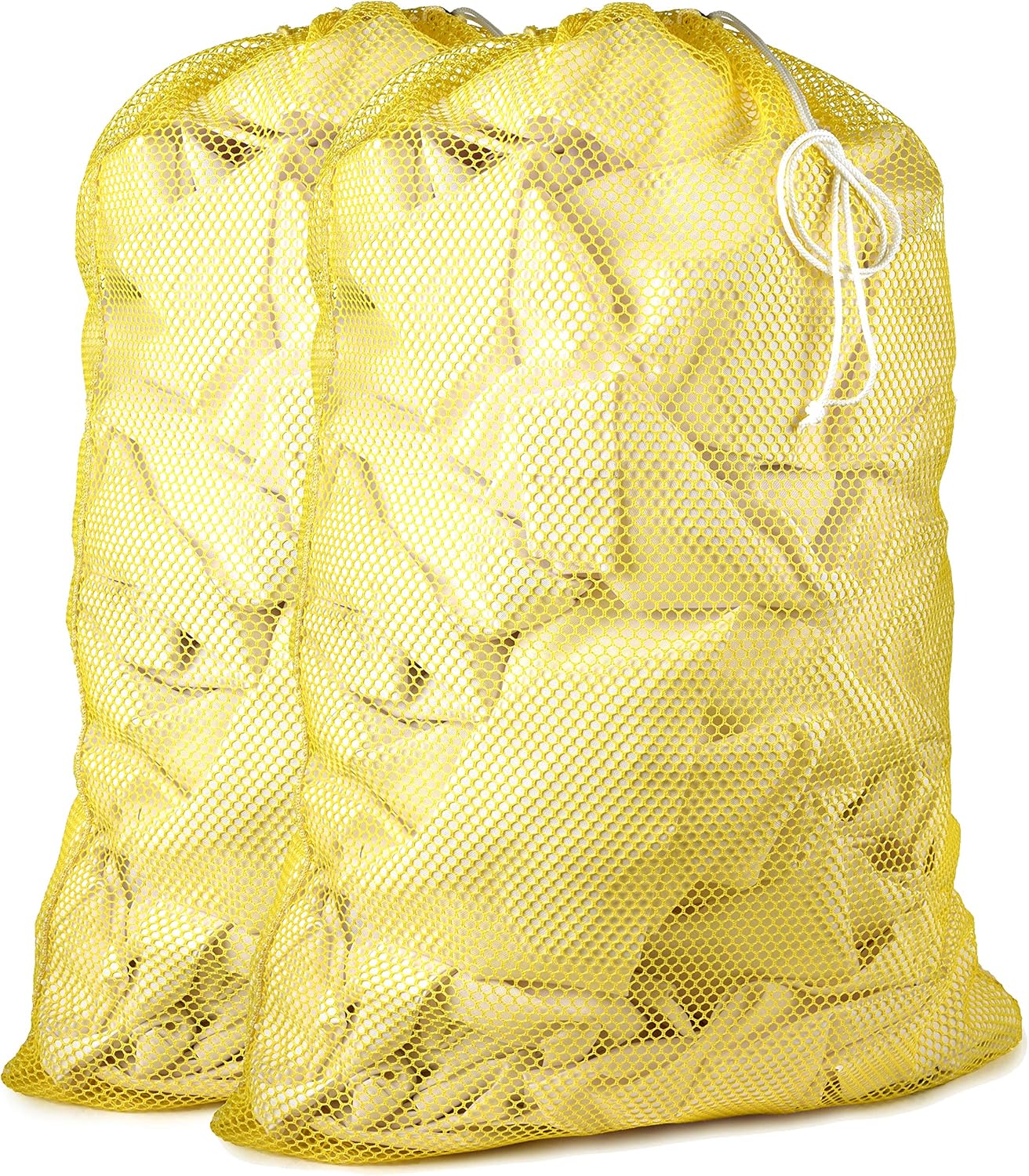 Commercial Mesh Laundry Bag Sturdy Mesh Material with Drawstring Closure. Ideal