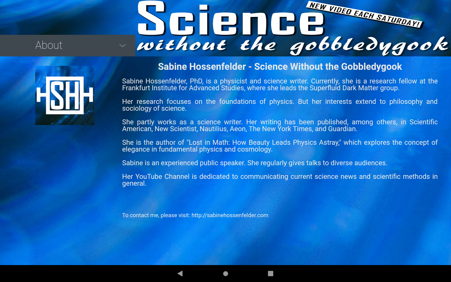 Sabine Hossenfelder Science Without The Gobbledygook Amazon 