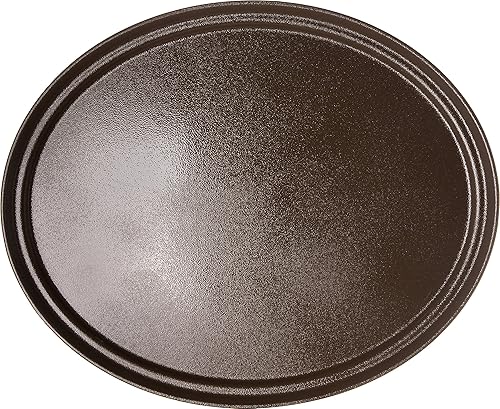 Miniatura 3 de Carlisle FoodService Products 2700GR2076 Griptite 2 - Bandeja ovalada para servir, 27 x 22 pulgadas, marrón (paquete de 6)