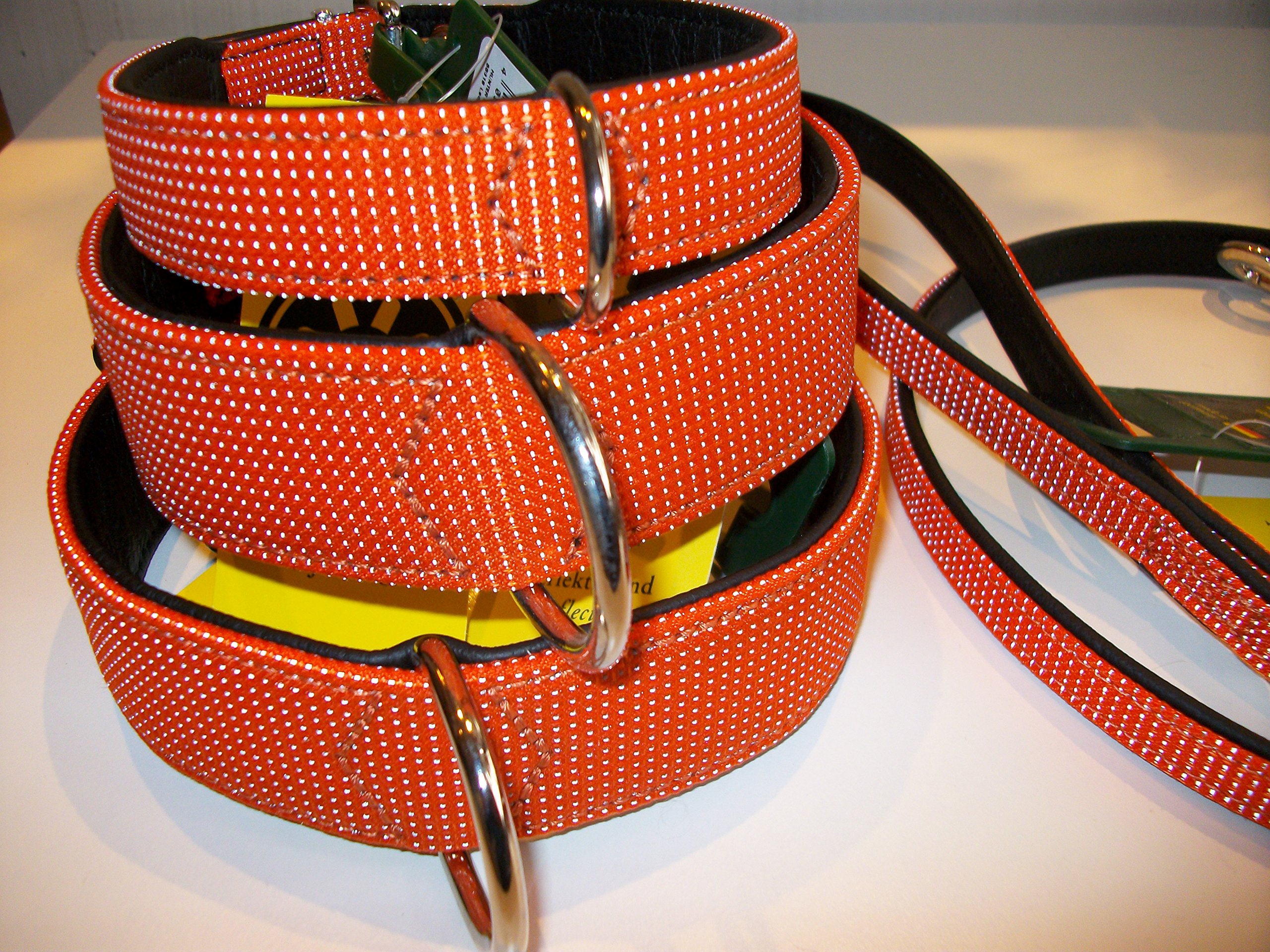 Collier réfléchissant HUNTER en textile pour sécuriser les promenades nocturnes