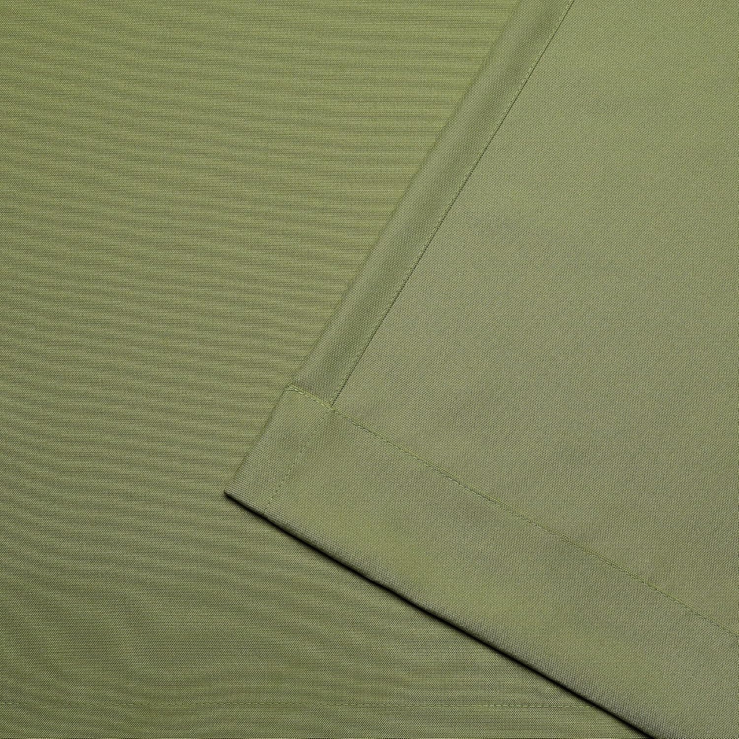 NICOLE MILLER NEW YORK Canvas Indoor/Outdoor Grommet Top Curtain Panel Pair, 54"x108", Green Apple