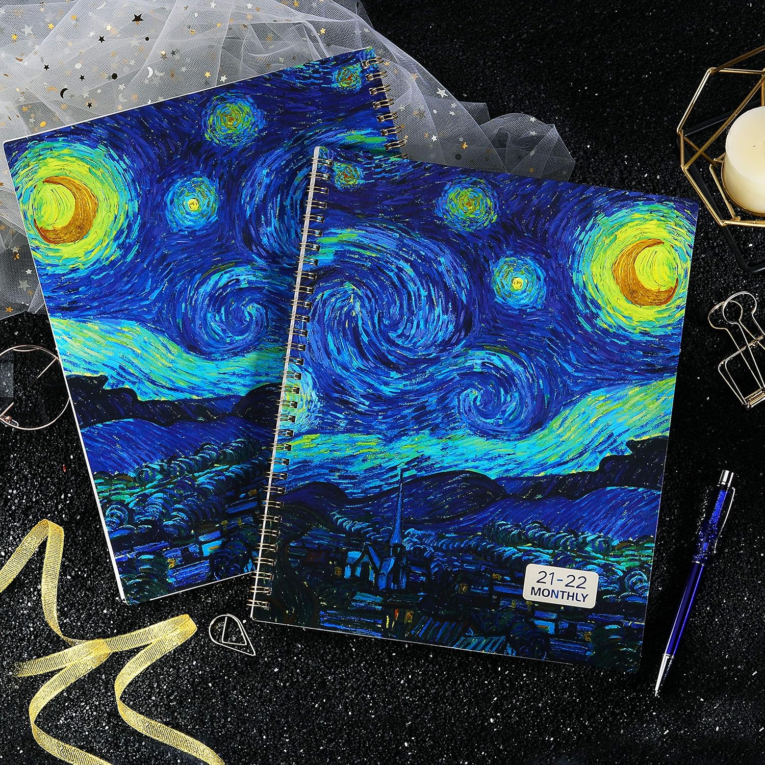 2021-2022 Monthly Planner - 18-Month Calendar/Planner 2021-2022 with Monthly Tabs, Jul 2021 - Dec 2022, 9" x 11", 13 Note Pages, Twin-Wire Binding, Two-Side Pocket, Perfect Organizer : Office Products