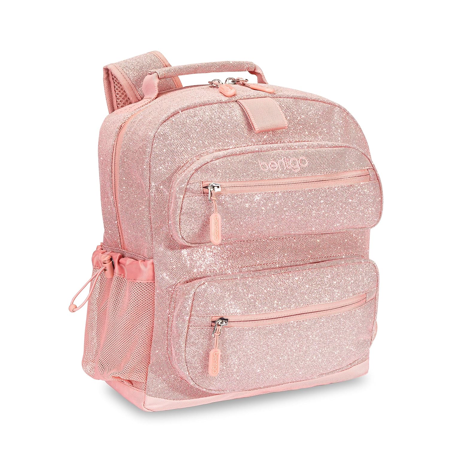 Bentgo Kids Glitter Backpack - Lightweight 14 Backpack for School Travel Daycare Ideal for Ages 4 Durable Water-Resistant