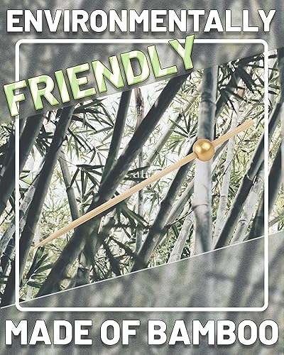 Miniatura 3 de DF DUALFERV 200 palillos dorados de bambú para aperitivos, 4.7 pulgadas