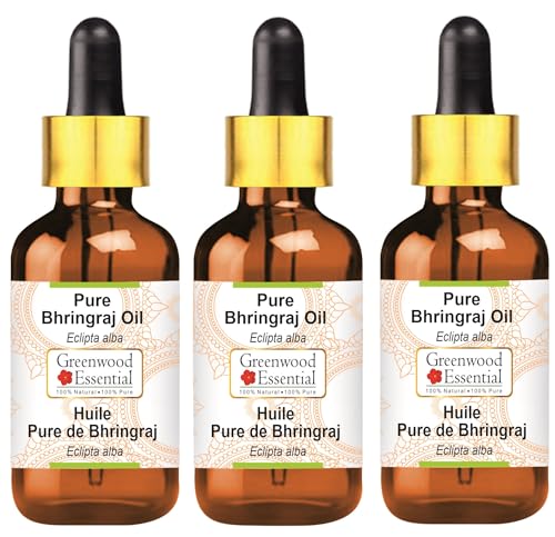 Huile de bhringraj pure Greenwood Essential rituel massage capillaire et aromathérapie 300ml