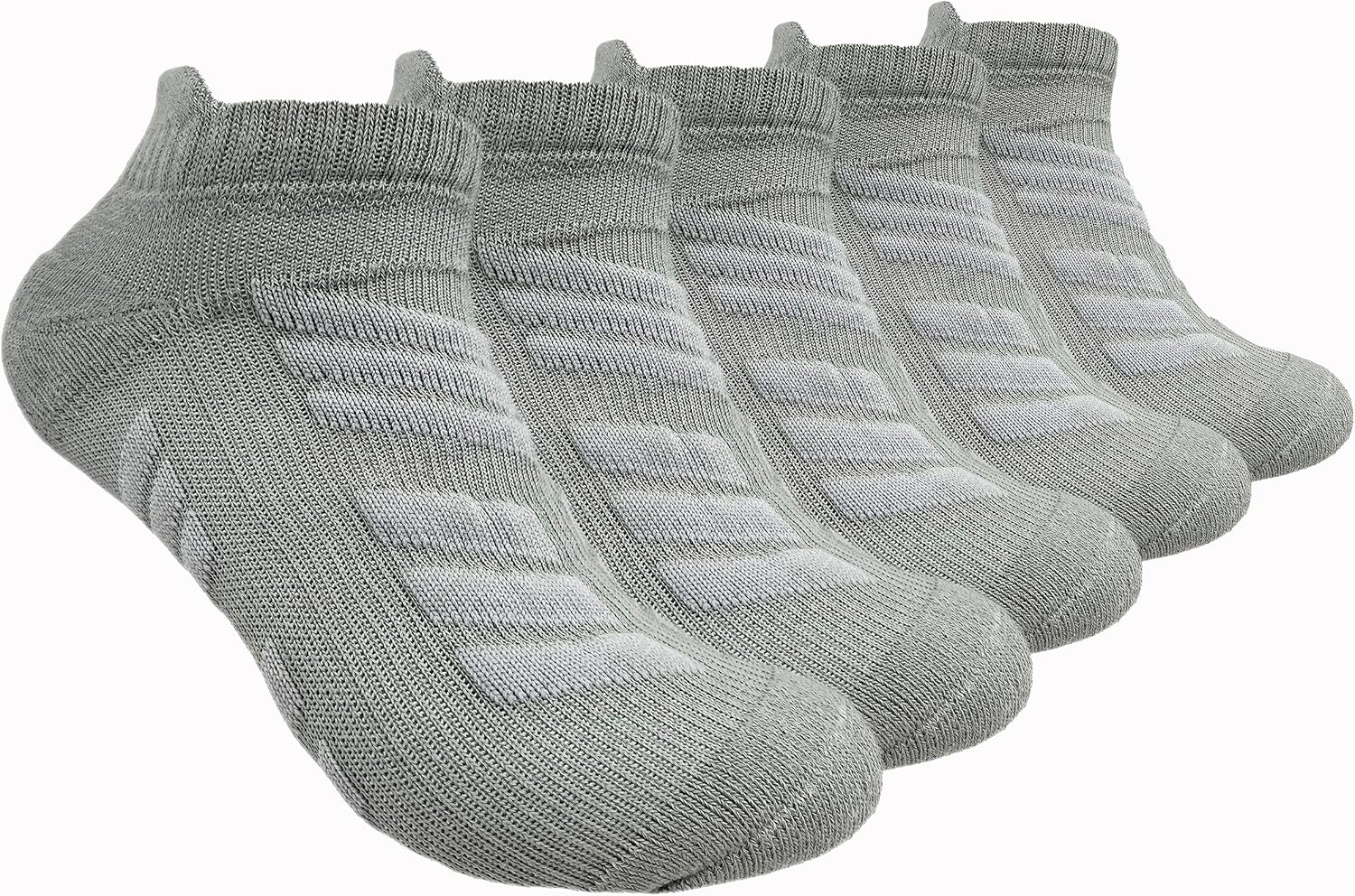 Hycome 5Pairs Men Women Sport Running Ankle Socks with Cushion Low Cut Athletic Sport Socks