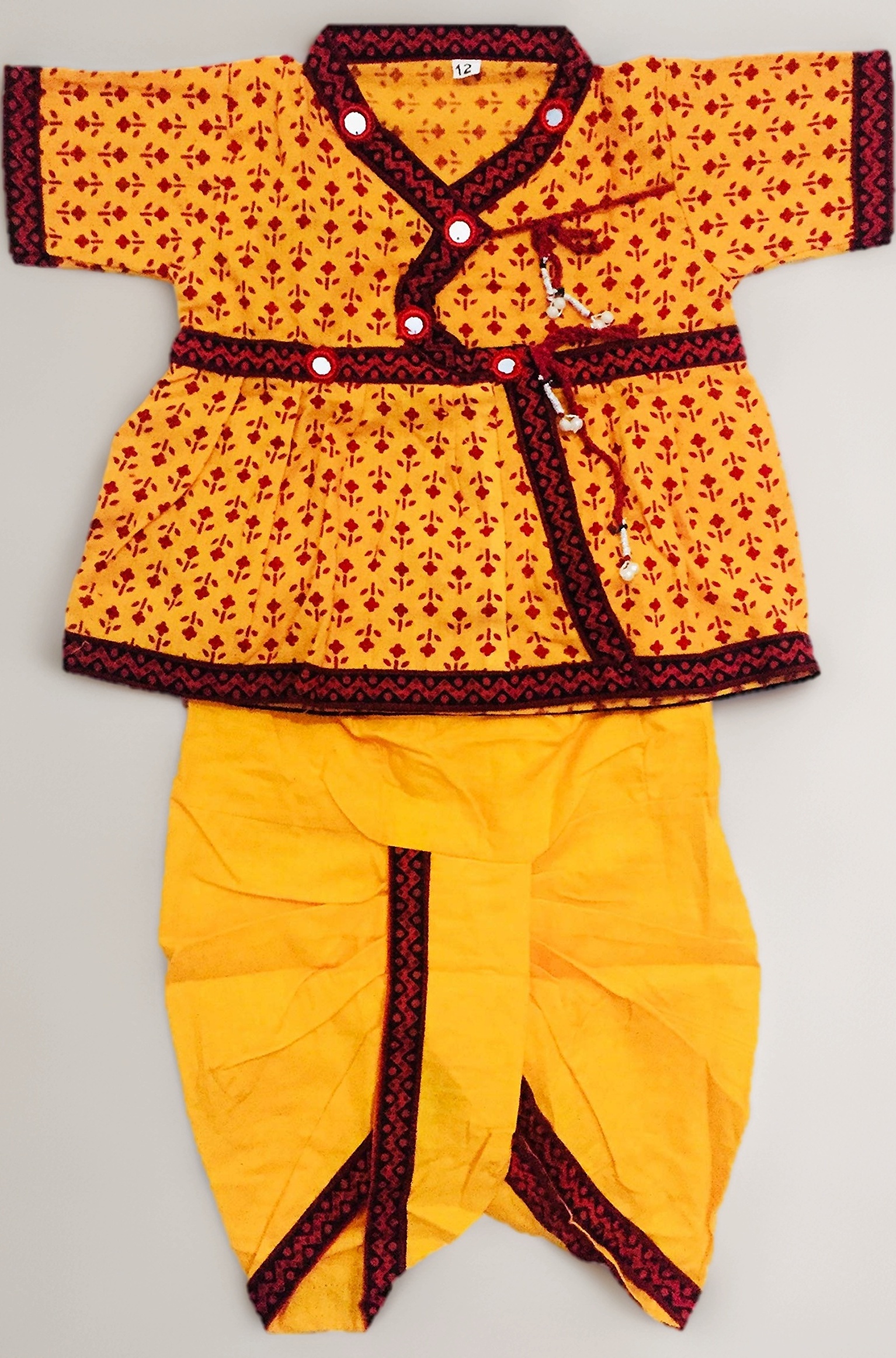 PK MART Traditional Ethnic Wear Kids Cotton Dhoti kurta Set for Baby Boys