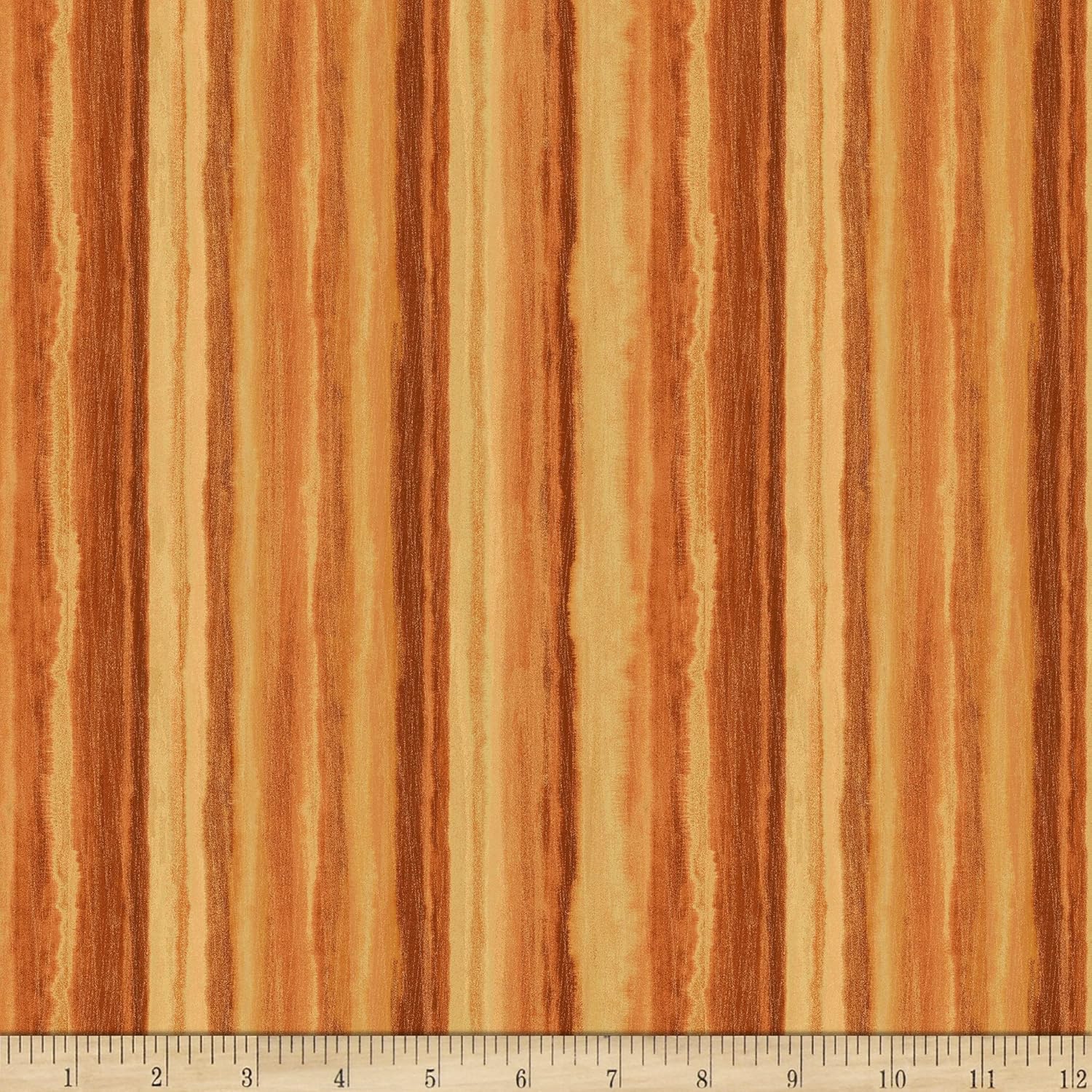 Michael Miller Harvest Tribute Luminous Stripe Orange, Quilting Fabric by the Yard