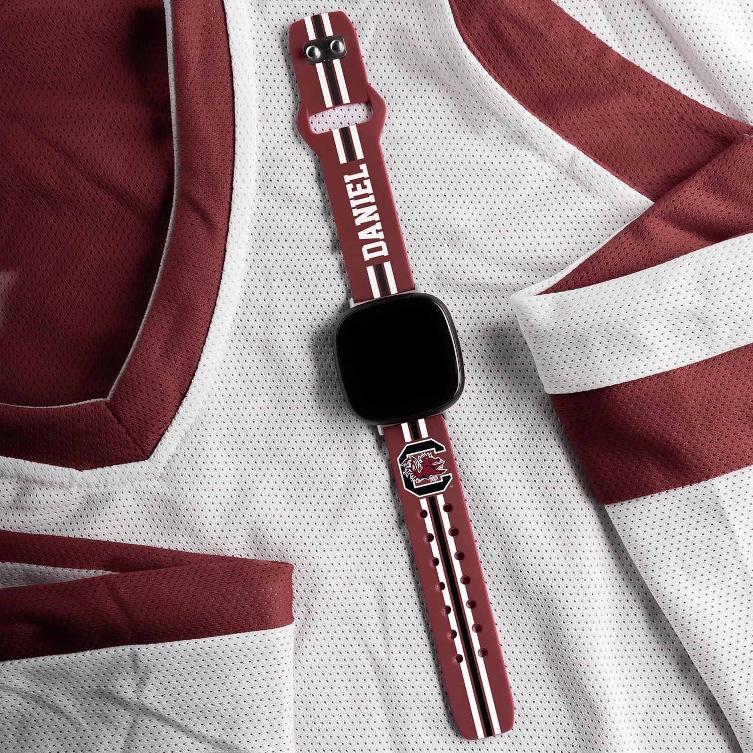 Affinity Bands South Carolina Gamecocks HD Watch Band Compatible with Fitbit Versa 3 and Sense