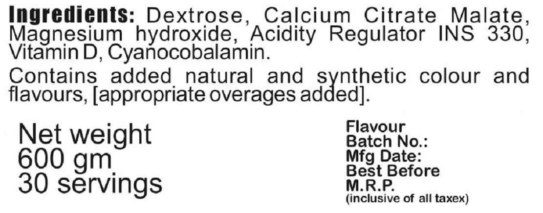 Develo Calcium and Vitamin D Supplement for Women & Men, with Magnesium, Zinc, B12 for Bone Health & Joint Support Drinkable Powder – 600 g Lemon — Amazon image 2