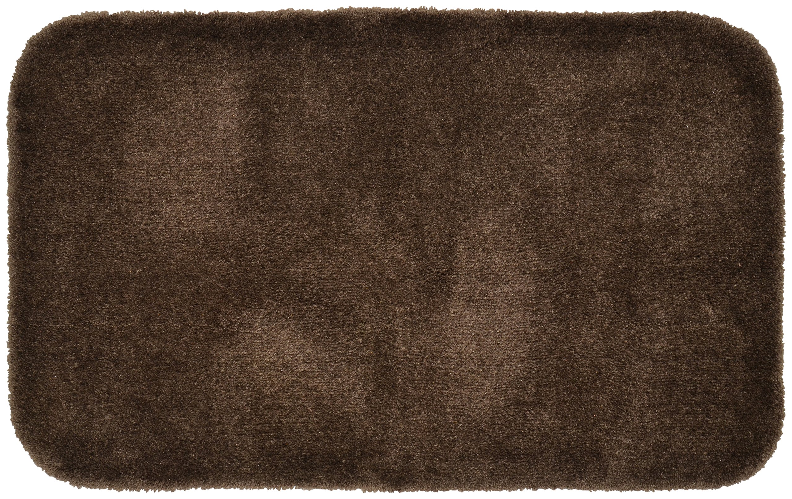 Garland Rug Finest Luxury 24 in. x 40 in. Ultra Plush Washable Bath Rug Chocolate