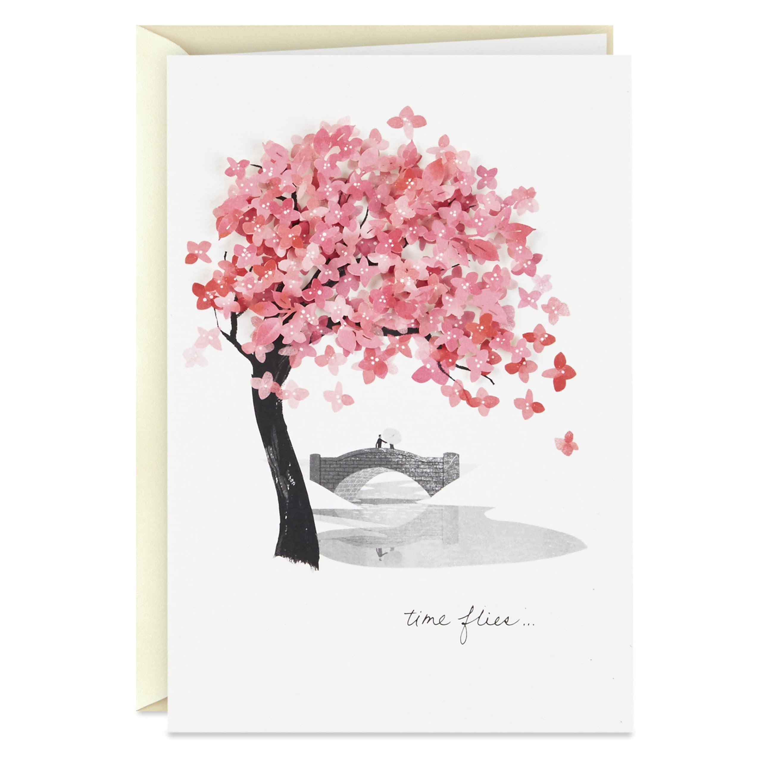 Hallmark Signature Love Card, Time Flies (Romantic Anniversary Card or Birthday Card)