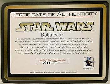 【限定7500体】ボバ・フェット ミニバスト スターウォーズ 正規品 限定7500体】ボバ・フェット ミニバスト スターウォーズ 正規品