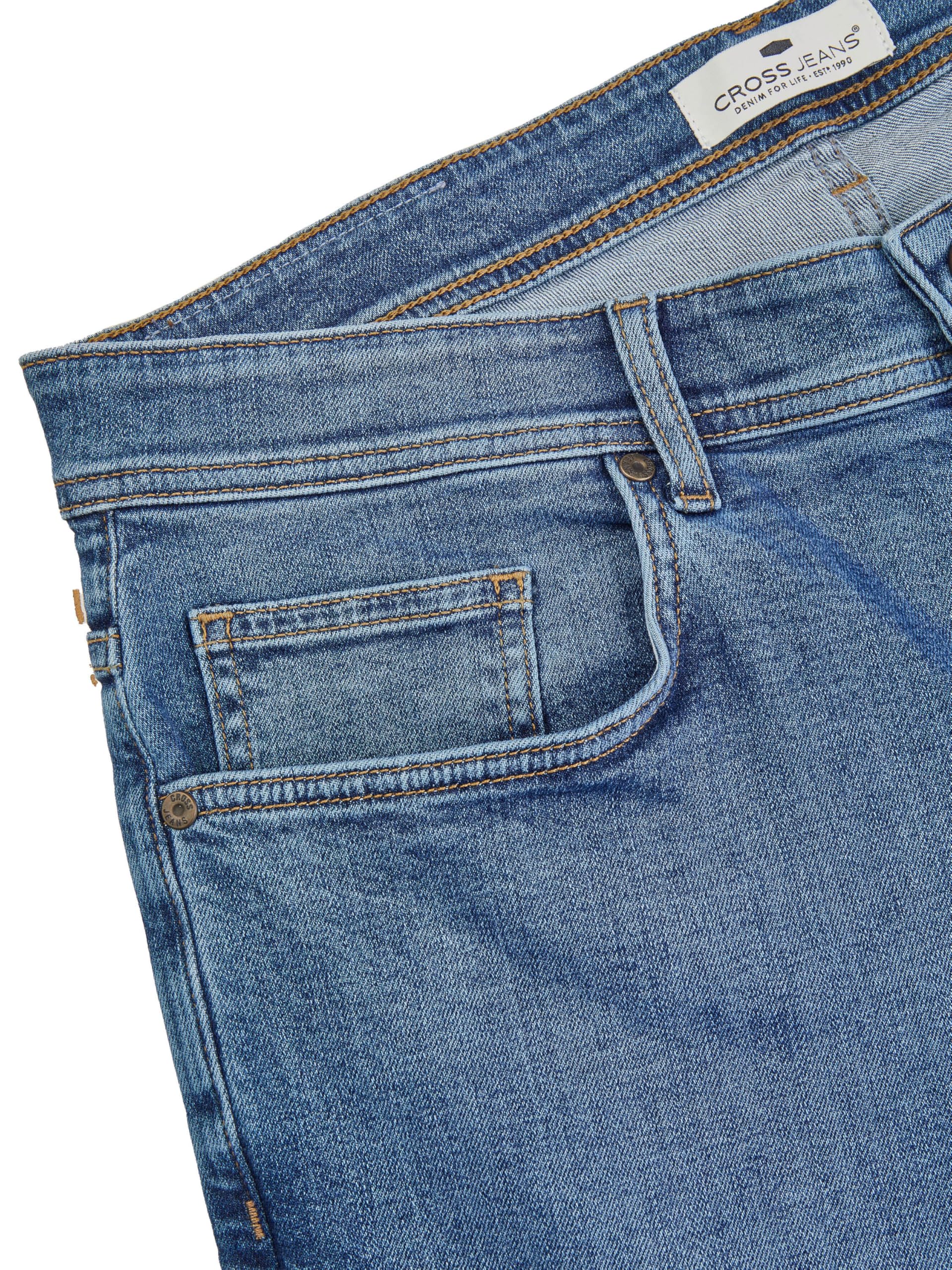 Cross Jeansy męskie Stretch Comfort/Relaxed Fit Antonio spodnie jeansowe spodnie denim niebieski czarny 30 31 32 33 34 36 38 40
