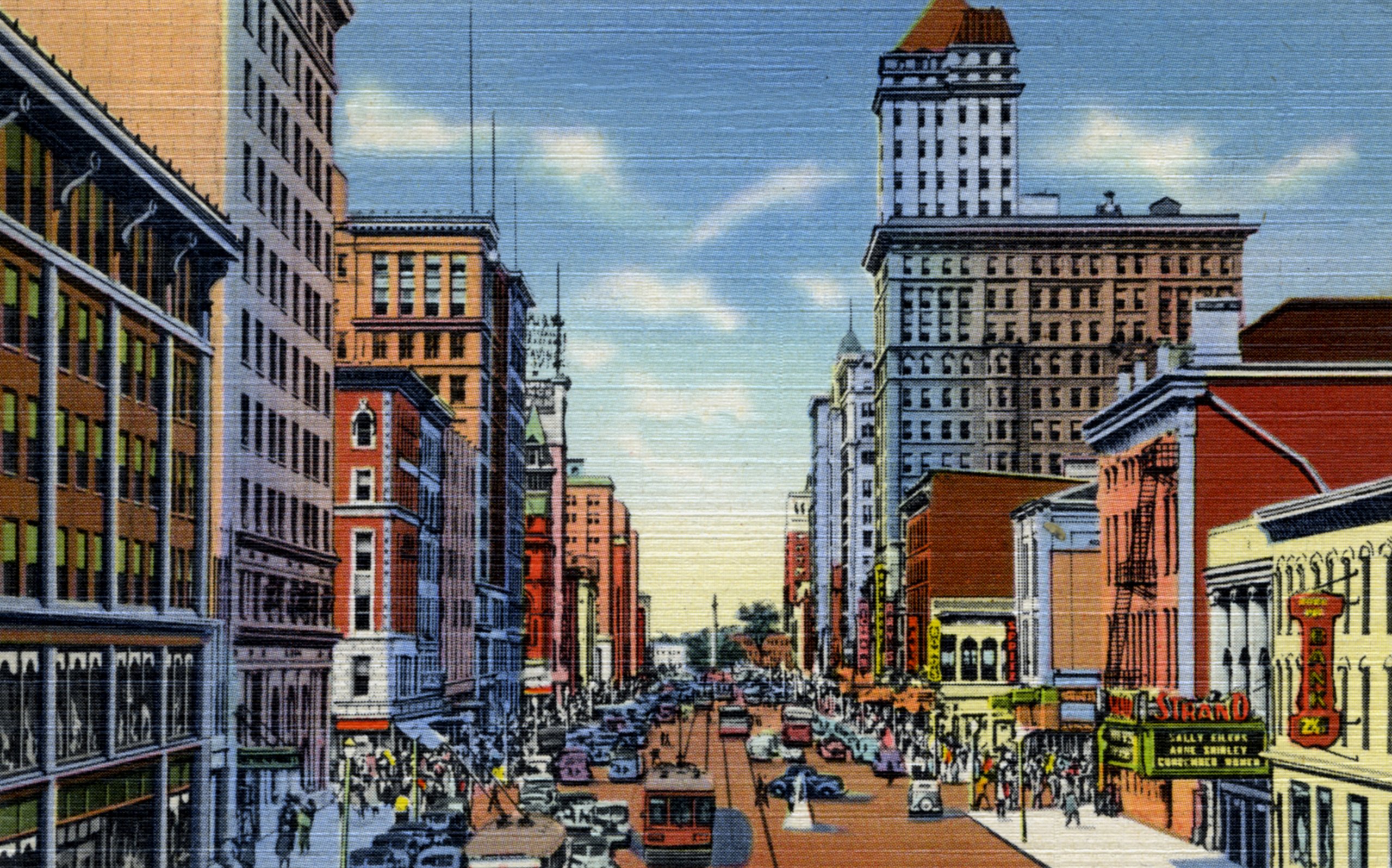 Amazon Com Photographs America Downtown Dayton Ohio Ca 1940 An 8x10 Inch Enlargement Of A Vintage Postcard Home Kitchen