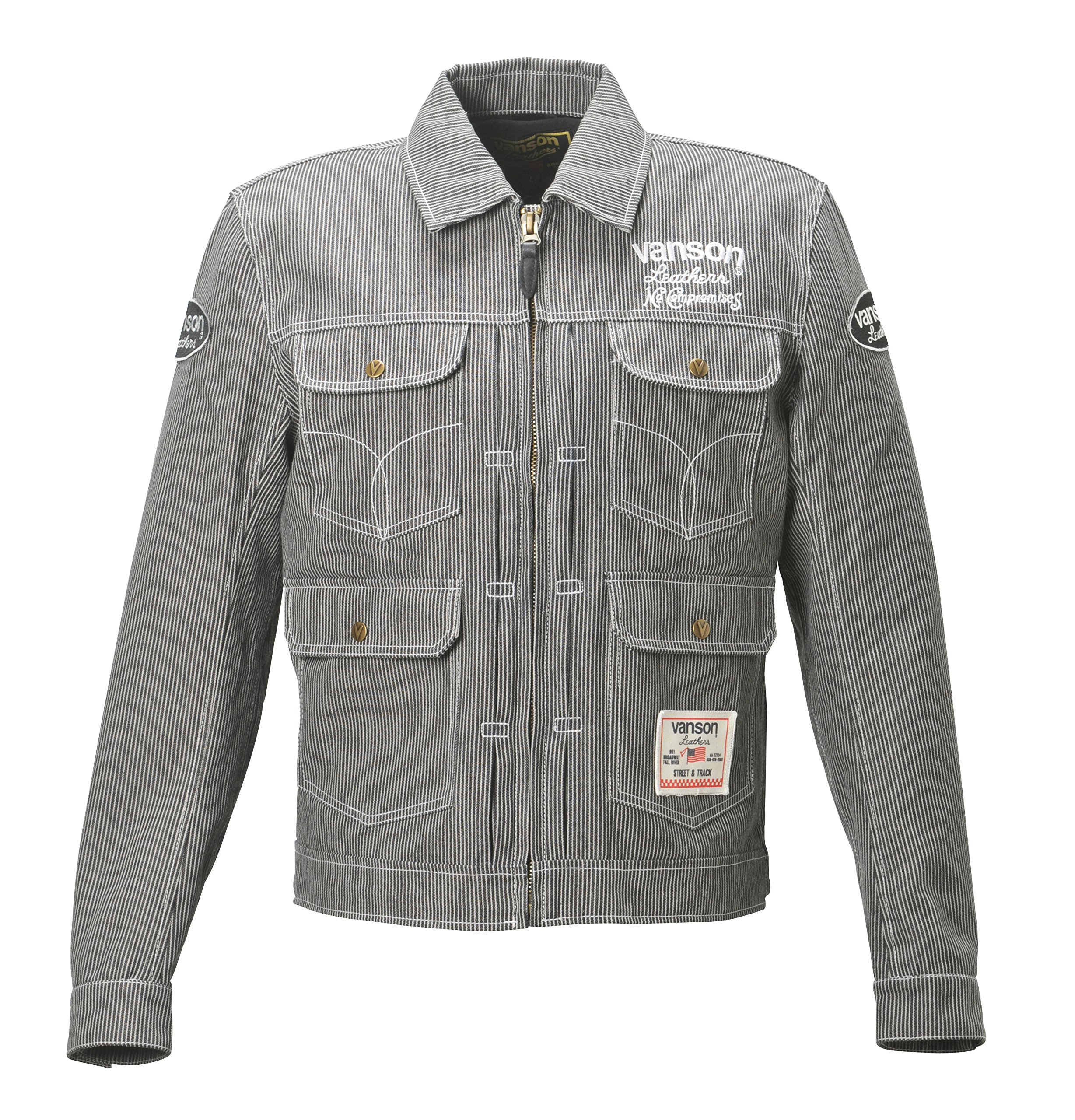 VANSON デニムジャケット VS15107S インディゴ プロテクター 美品 楽天