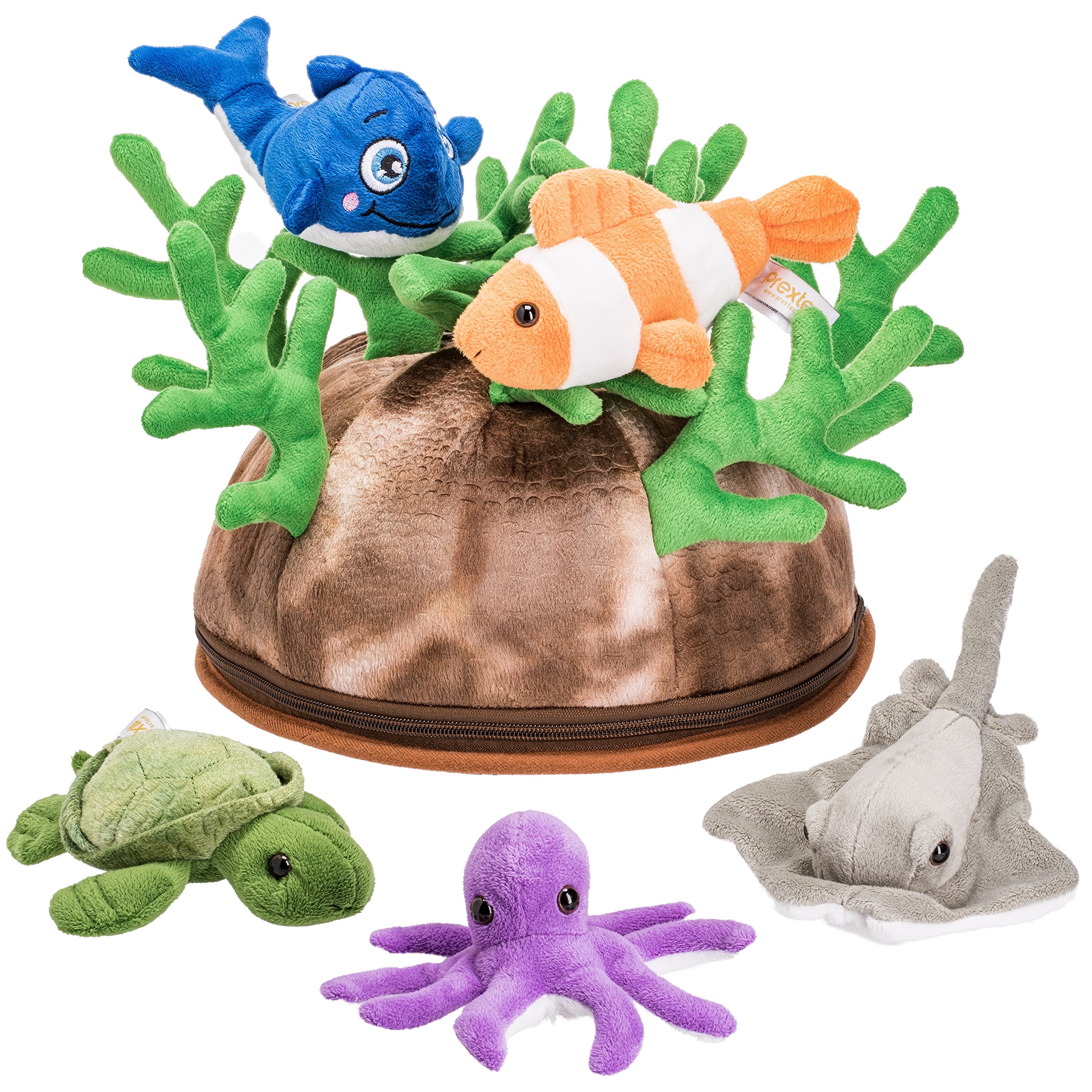 Buy Prextex 5pc Stuffed Sea Animal & Toy Storage Soft Plush Sea
