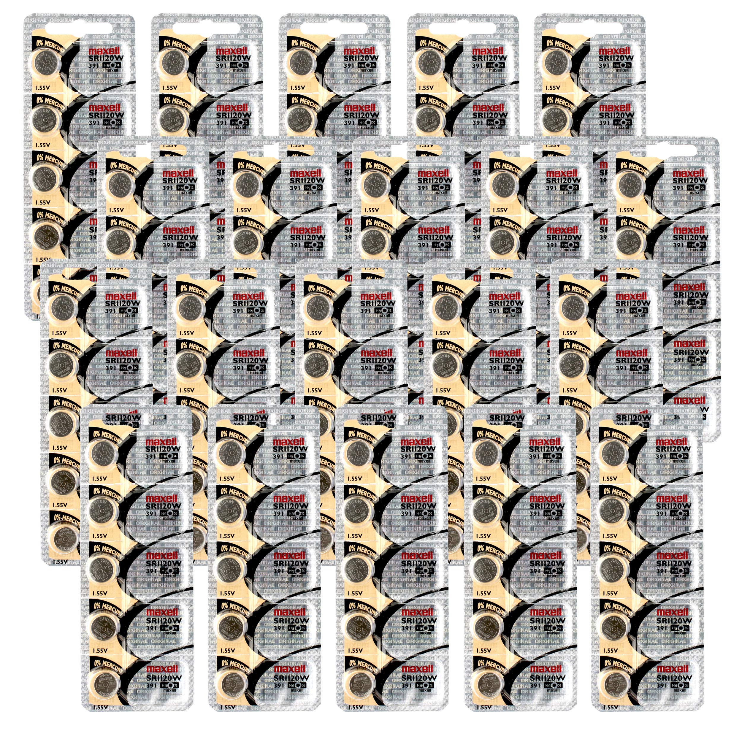 20x 5PK Maxell Silver Oxide SR1120W High Drain Watch Battery Replaces 191, 191-1, 280-27, 280-30, 31