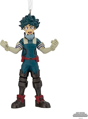 Miniatura 6 de Hallmark My Hero Academia Deku - Adorno de Navidad, regalos de anime Izuku Midoriya