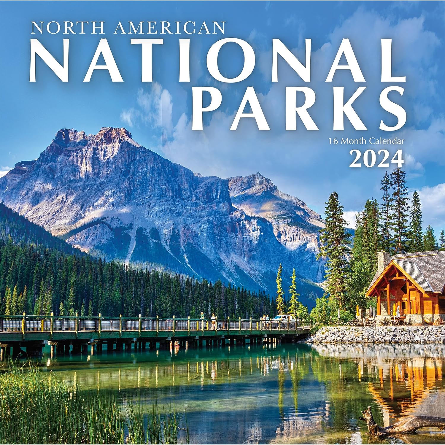 2024 National Parks Hangable Monthly Wall Calendar - 12" x 12” Open